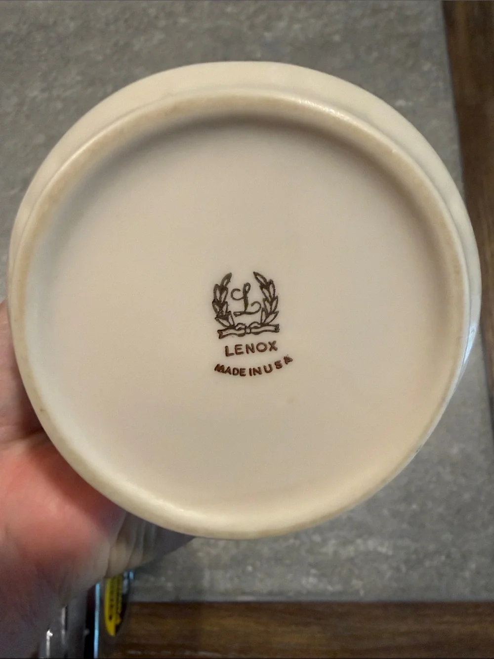 Vintage Lenox Woodland Collection Vase in Cream